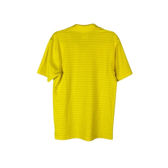 Under Armour HeatGear Yellow Striped Polo Shirt Men’s Small Loose Fit 1250196 - Picture 7 of 7